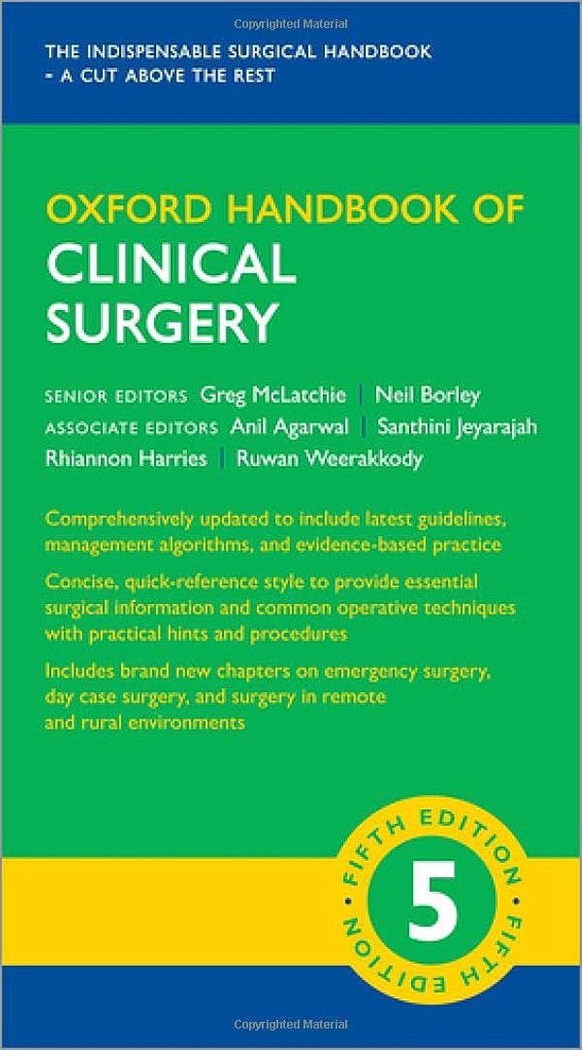 Oxford Handbook of Clinical Surgery, 5th Edition