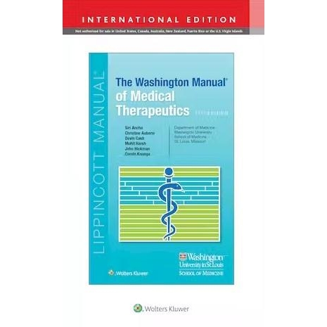 The Washington Manual of Medical Therapeutics, 37th Edition, IE