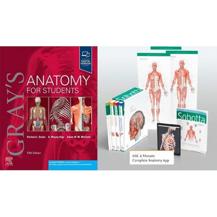 Gray`s Anatomy for Students 5Ed. and Paulsen: Sobotta Atlas of Anatomy, Package, 17th ed., English/Latin-Value Pack, 5th Edition