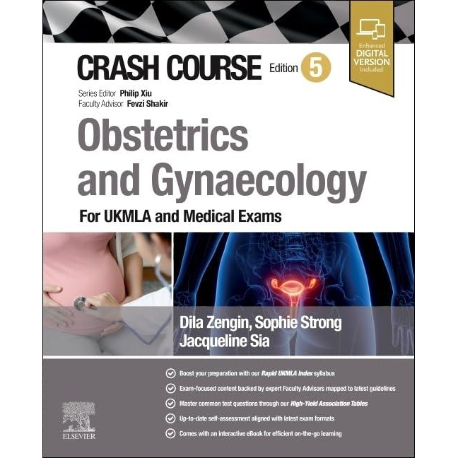 Crash Course Obstetrics and Gynaecology: For UKMLA and Medical Exams, 5th Edition